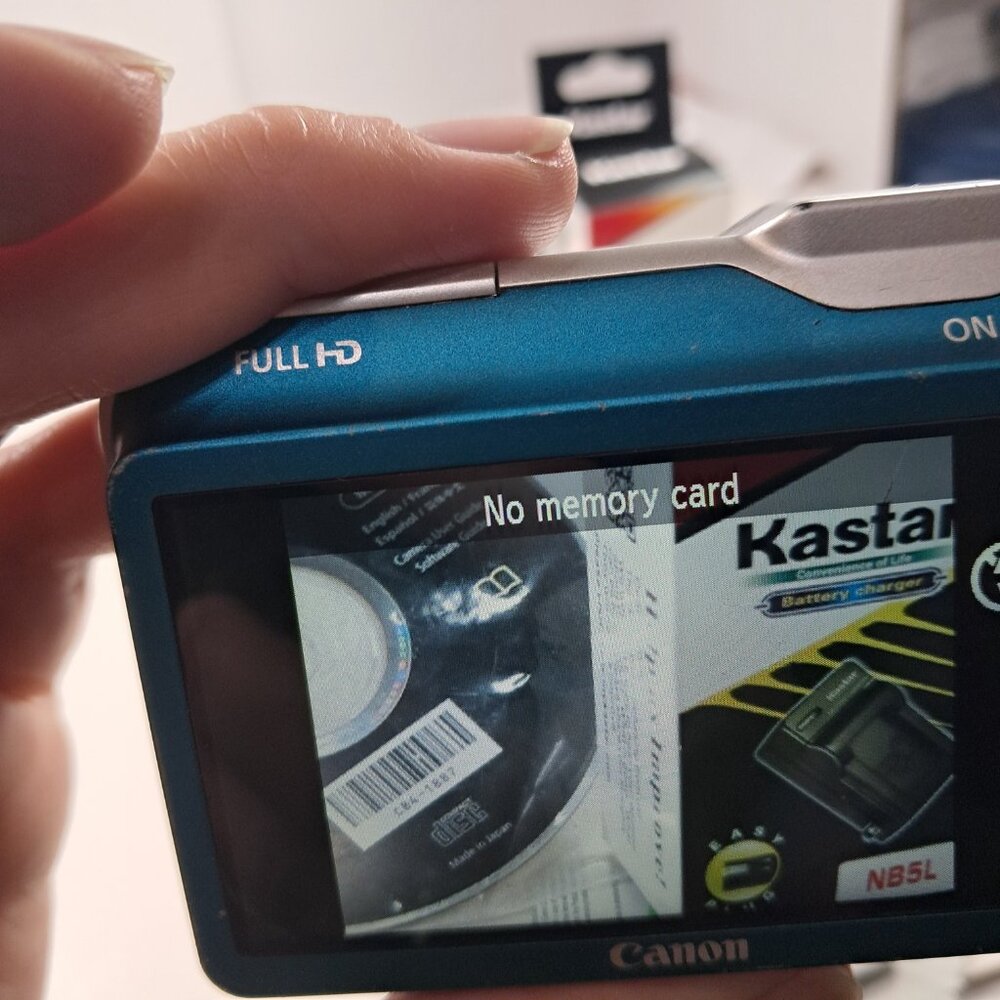 Canon Powershot SX230 HS blue digital camera point & shoot 12.1MP 14x Zoom WORKS - Picture 15 of 16